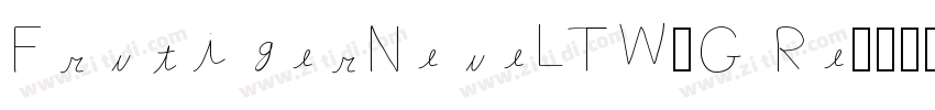 FrutigerNeueLTW1G Re字体转换